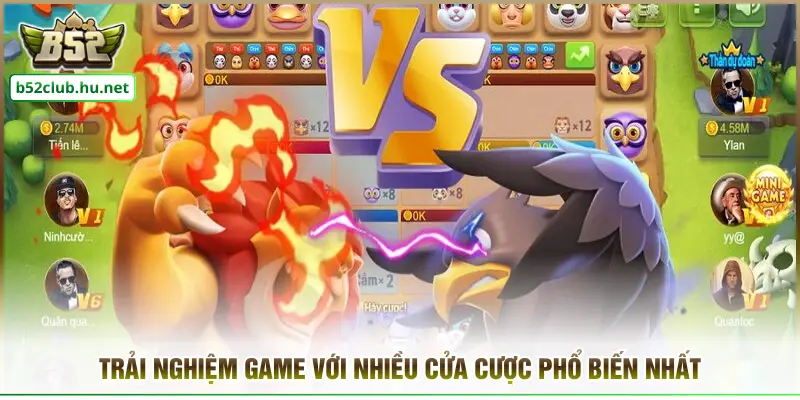 Trải nghiệm game với nhiều cửa cược phổ biến nhất